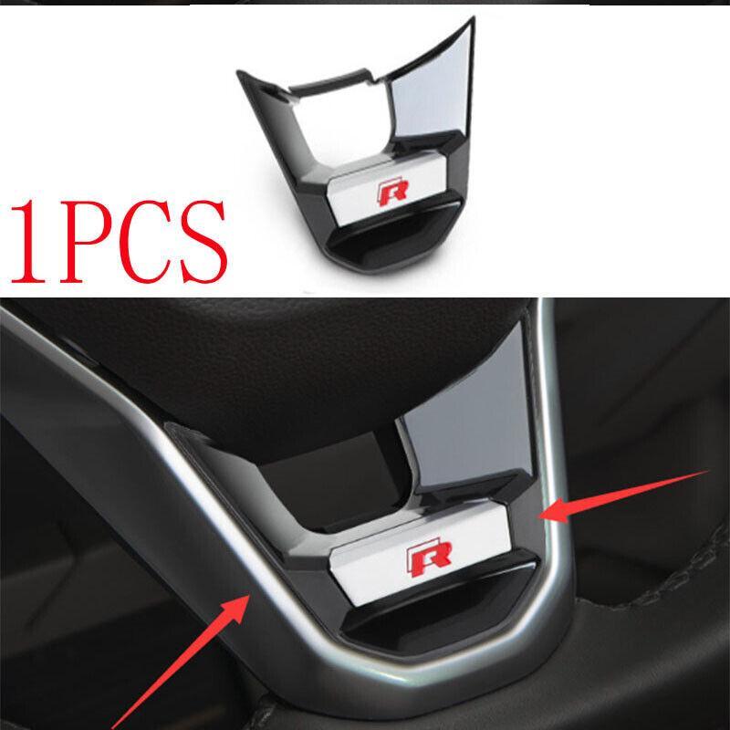 For Volkswagen ID.4 2021-2022 Gloss Black ABS Steering Wheel Panel Cover Trim 1X