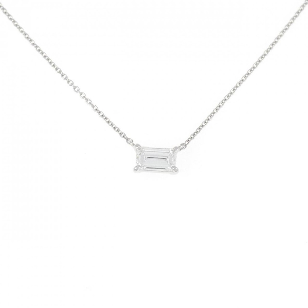 Authentic PT Diamond Necklace 0.407CT E VVS2 Emerald cut  #270-003-979-4687
