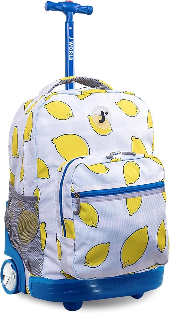 Sunrise  Rolling Backpack for Girls Boys Teen. Roller Bookbag  18