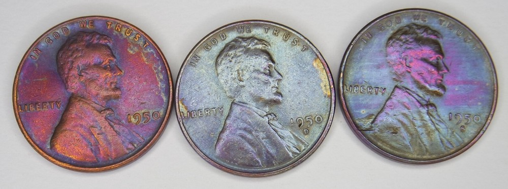 1950 P D S Lincoln Cent Wheat Penny  Sets **Beautiful Vintage Coin**