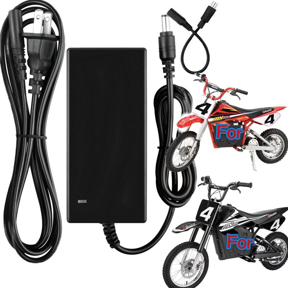 ⚡36V AC Adapter for Razor MX500 MX650 Dirt Rocket Electric Motorcycle Dirt Bike