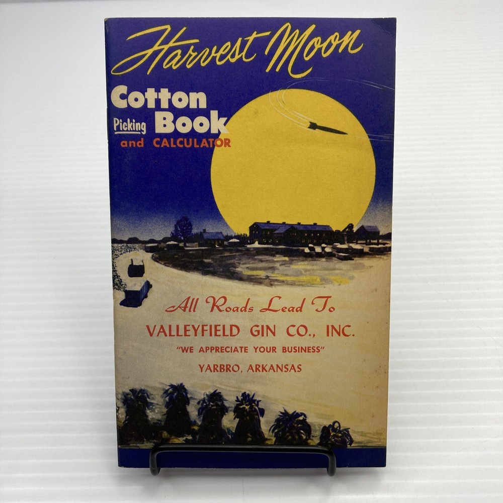 Valleyfield Gin Co Yarbro Arkansas 1960 Cotton Harvest Moon Book Journal