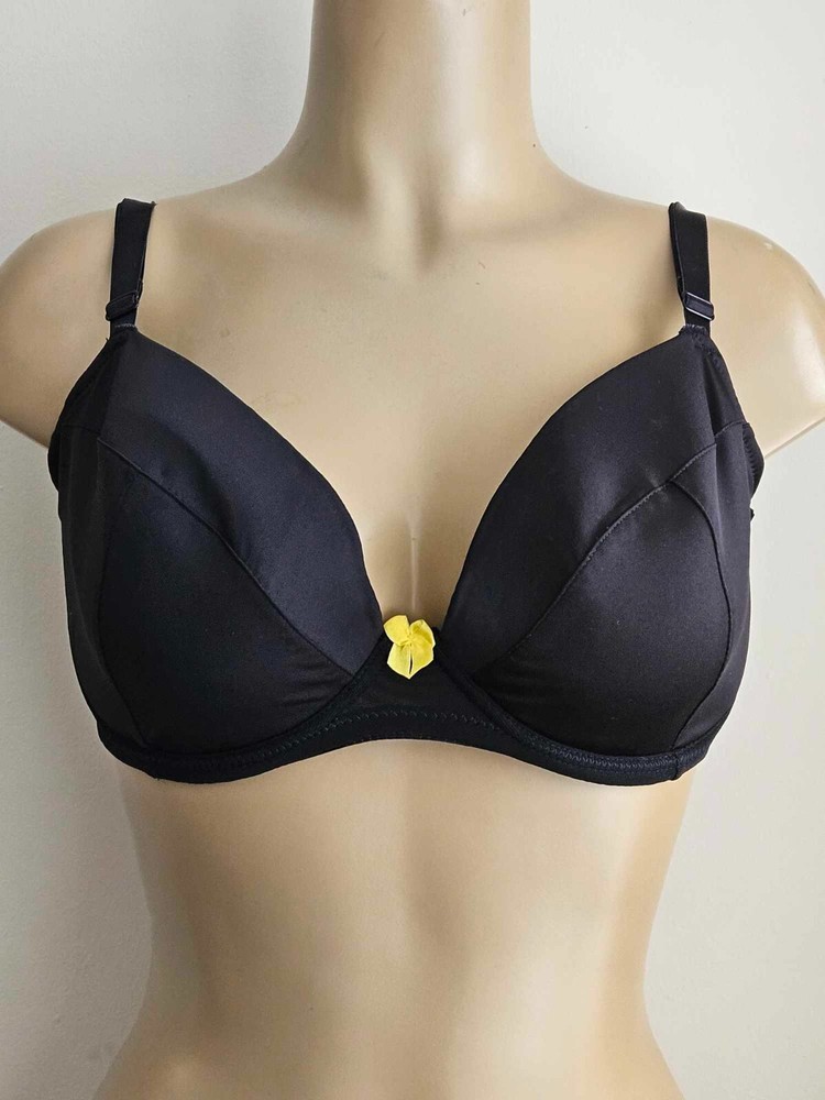 Ann Summers Fitting Bra Size 36H Black Underwired Padded Plunge Lingerie 62330