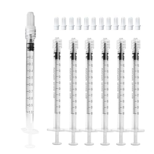 1mL Sterile Luer Lock Syringe No Needle Individually Wrapped Pack of 30