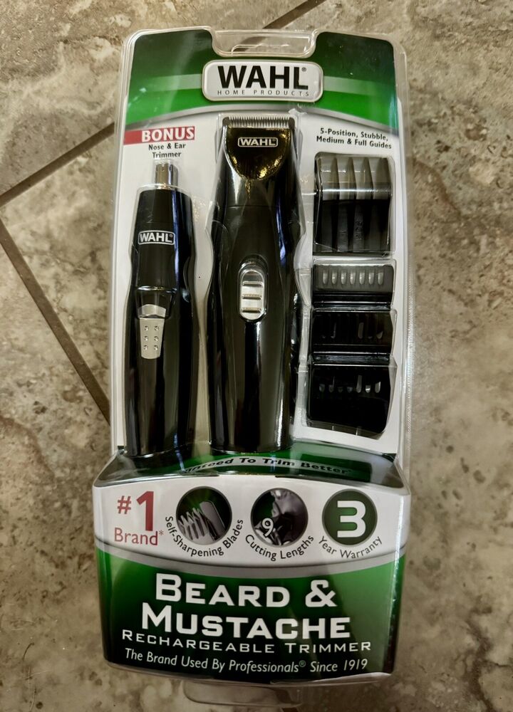 Wahl Nose Ear Sideburns Beard Mustache Hair Precision Rechargeable Trimmer 5707