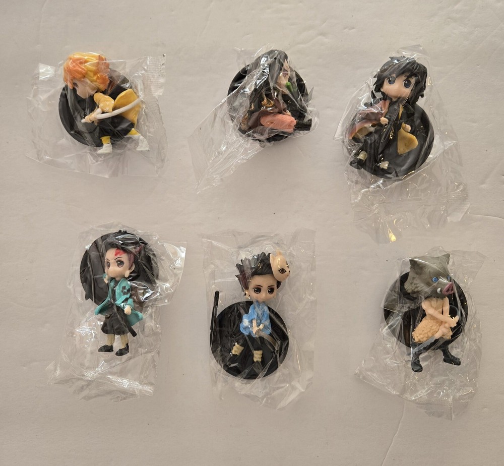Demon Slayer Cake Topper for 6 pcs Each 3 inches tall Anime New