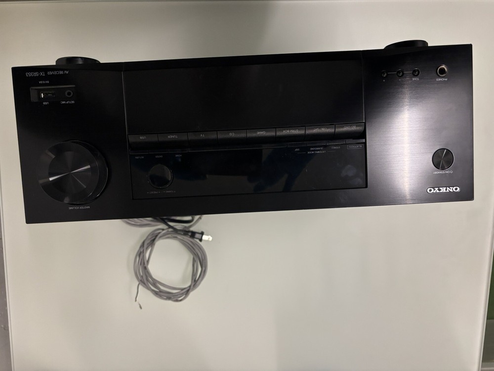 Onkyo TX-SR353 Receiver 5.1 Ch 4K Bluetooth HDMI Surround Sound NO REMOTE TESTED