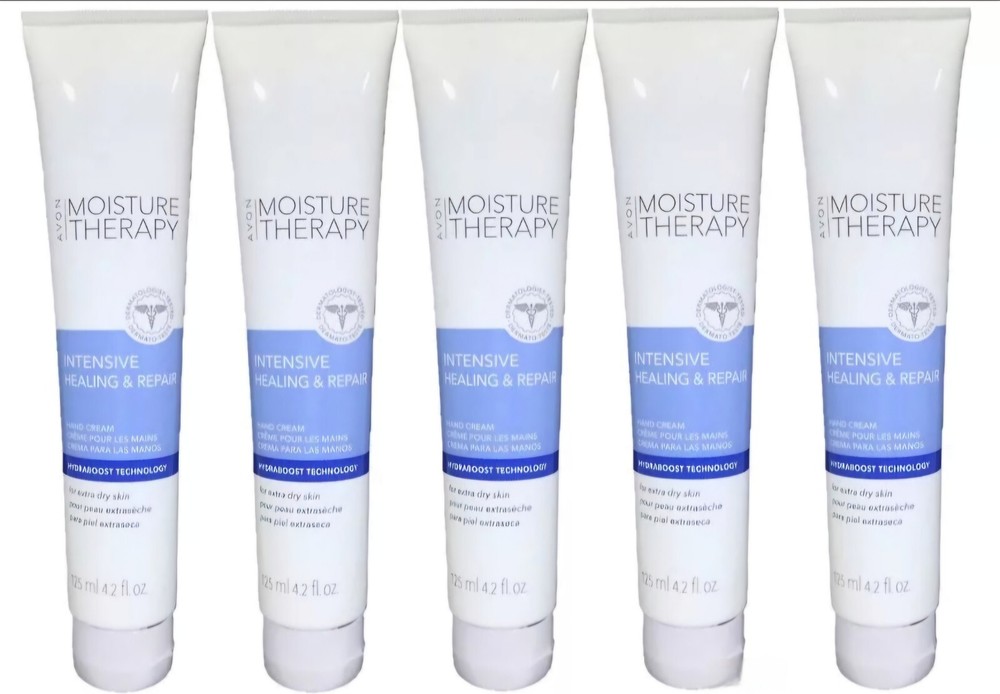 AVON Moisture Therapy Hand Cream 5-Pack 4.2 fl oz Each New Free Shipping