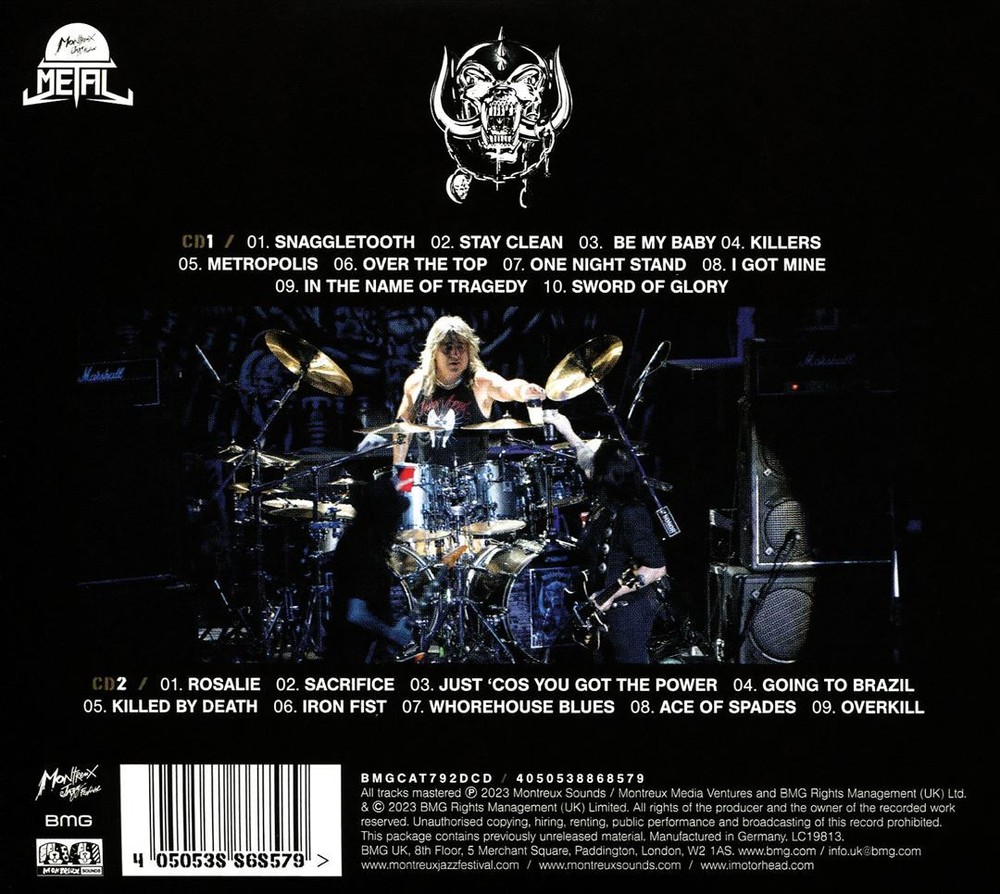 MOTÖRHEAD Live at Montreux Jazz Festival 2007 Brand New CD