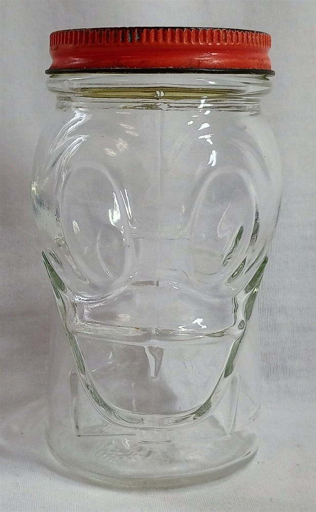 Vintage Nash Mustard Jar Donald Duck Coin Bank Kiddy Still