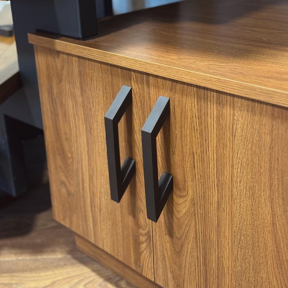 Minimal Geometric Square Screw Handle for Unique Furniture Drawer Pulls