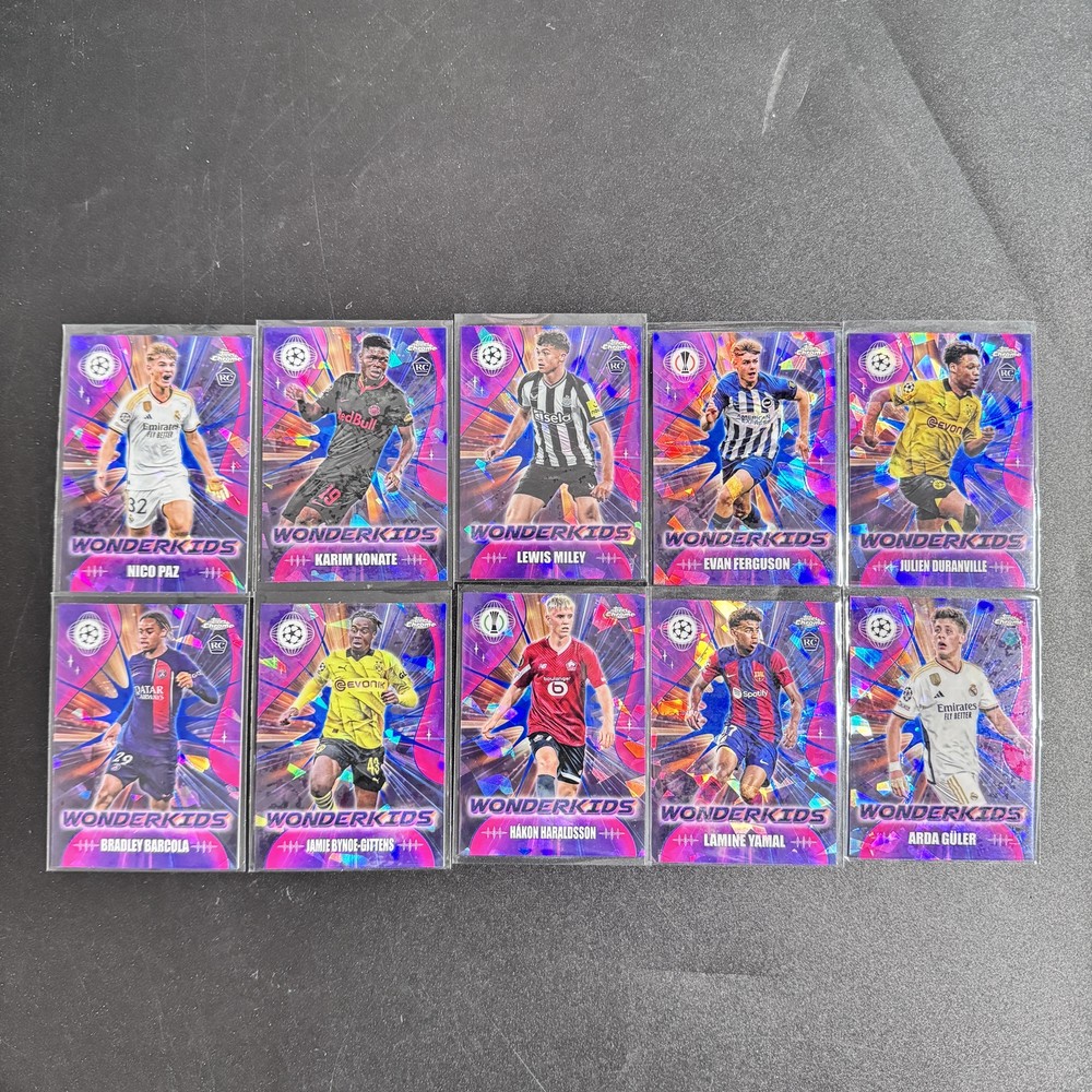 Lamine Yamal / Arda Guler 2023-24 Topps Chrome Sapphire Wonderkids Lots 10 -VI4