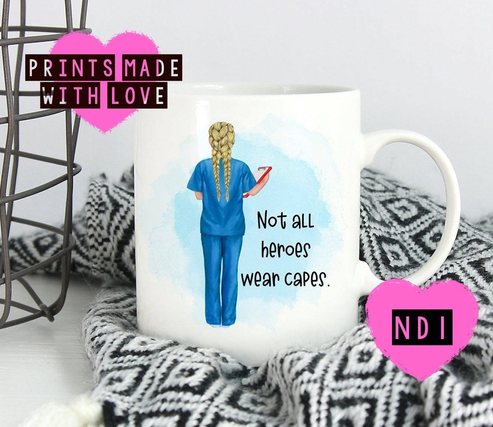 Nurse Gift Nurse Mug Personalised Not All Heroes Wear Capes Doctor Gift Surgeon