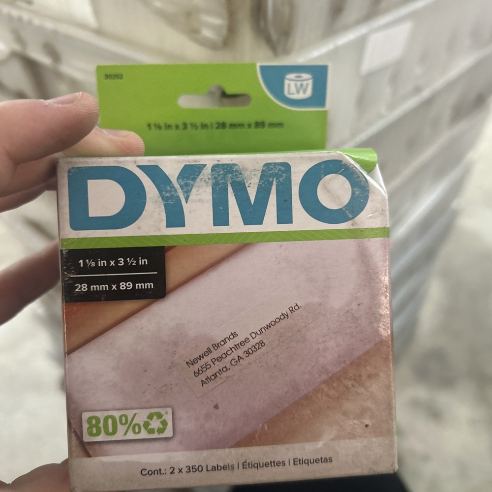 DYMO 30252 LW WHITE ADDRESS LABELS 1-1/8