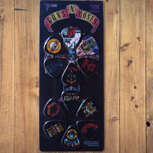 Guns N' Roses Original Guitar Pick 12pcs PERRI'S LEATHERS LTD. Rare Unused F/S