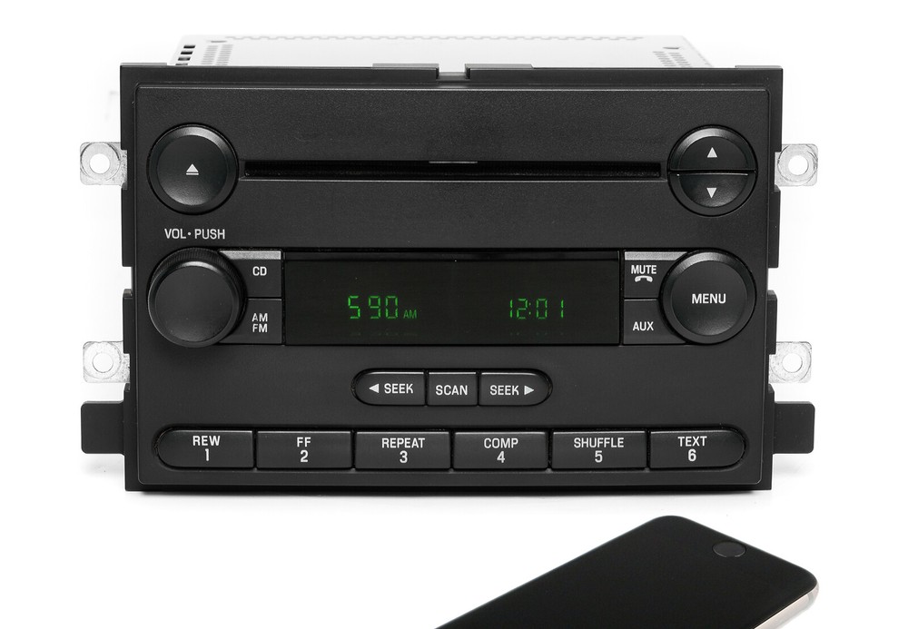 05-06 Ford F150 Truck AM FM Radio CD Player w Bluetooth Upgrade 6L3T-18C869-AC