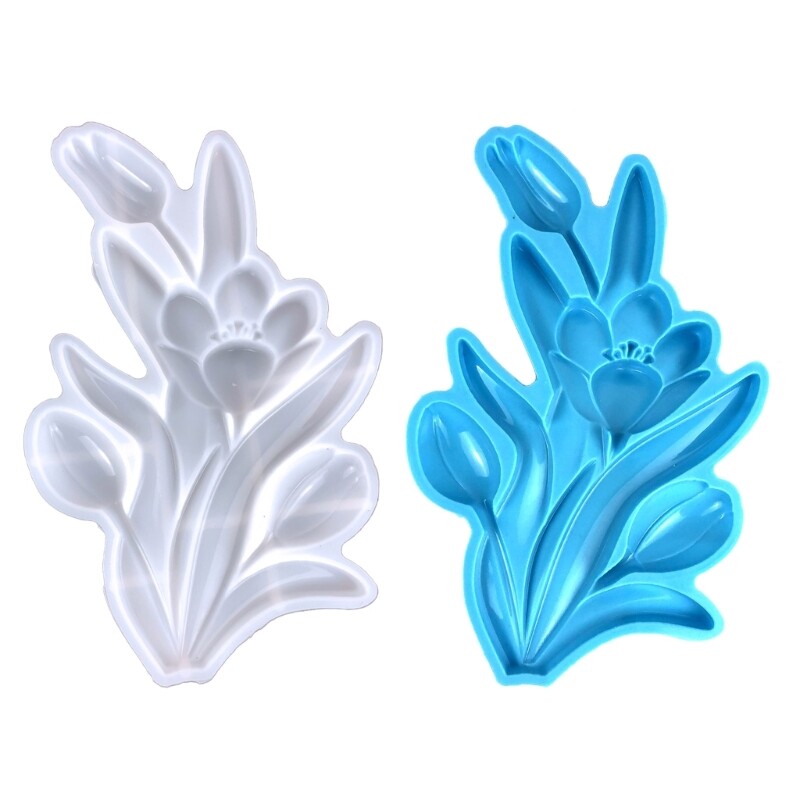 Tulip Resin Wall Pendant Silicone Mold for Home Desktop Decor