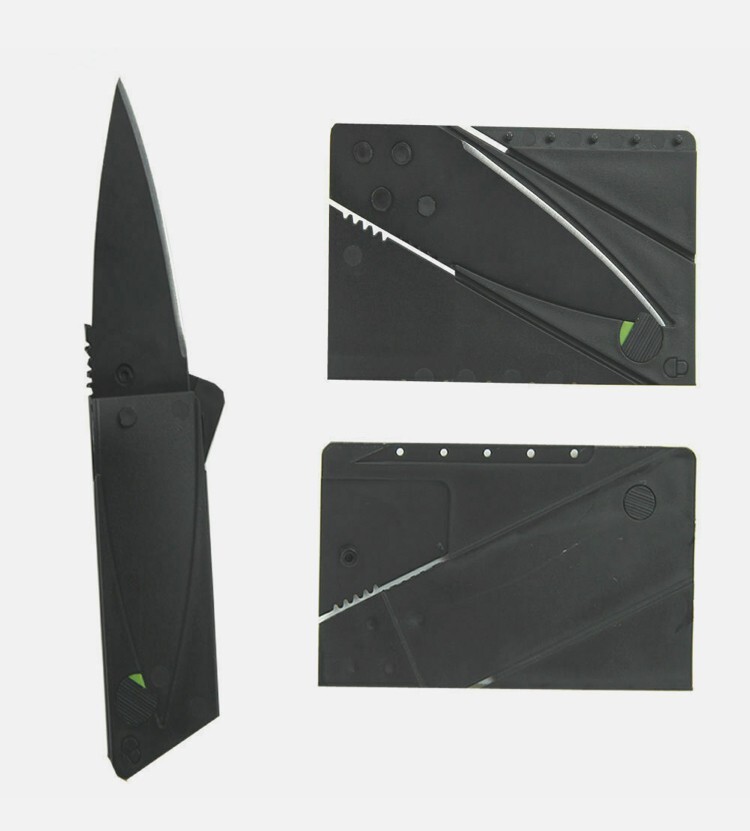 NightHawk Slim Credit Card Knife for Camping Hunting USA Seller-image