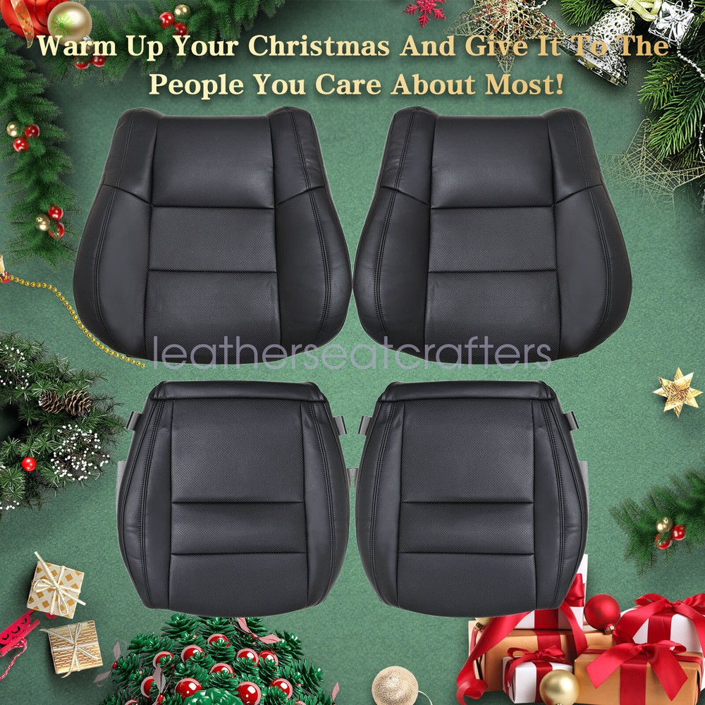 Fits 2011-2016 Jeep Grand Cherokee Limited Both Lower & Upper Seat Cover Black