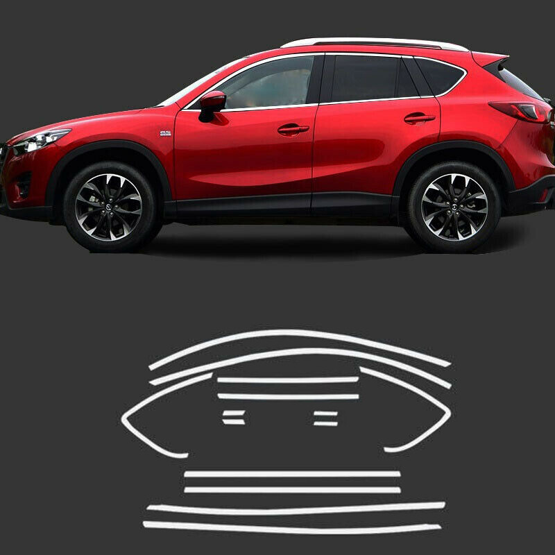 For Mazda CX-5 CX5 2012-2016 New Stainless Door Window Frame Sill Molding Trim