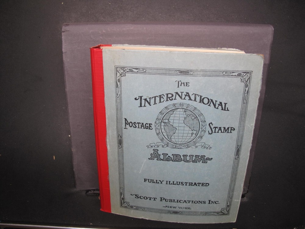 Bulging 1947 Scott International Stamp Album With 1000s US A To Z