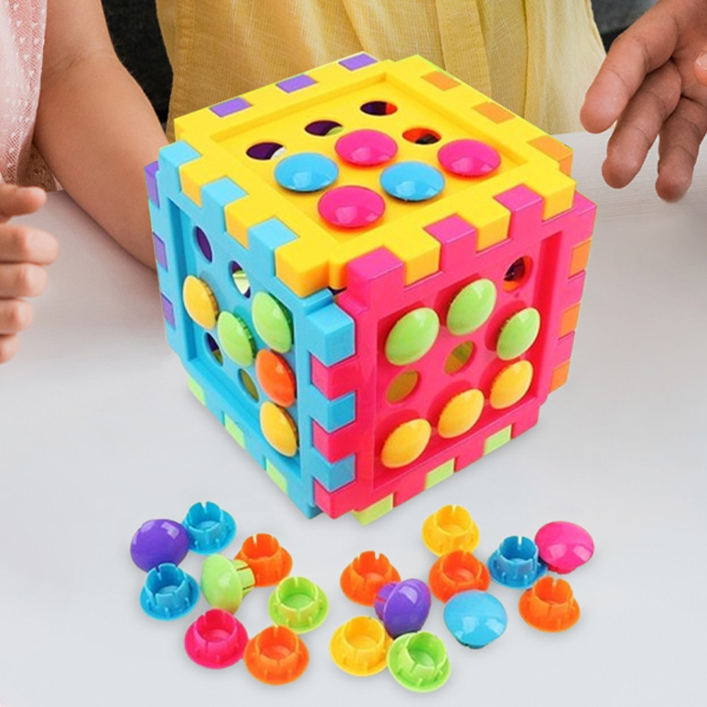 Mushroom Puzzle 3D Peg Game Jigsaw Puzzle Early Learning Educational Easy-grip