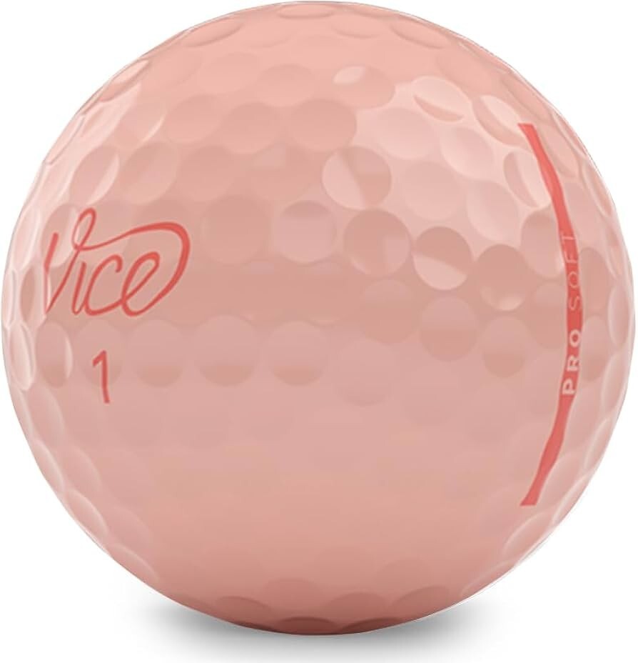 120 Vice Pro Soft Peach Parfait Mint AAAA Used Golf Balls with Free Shipping-image