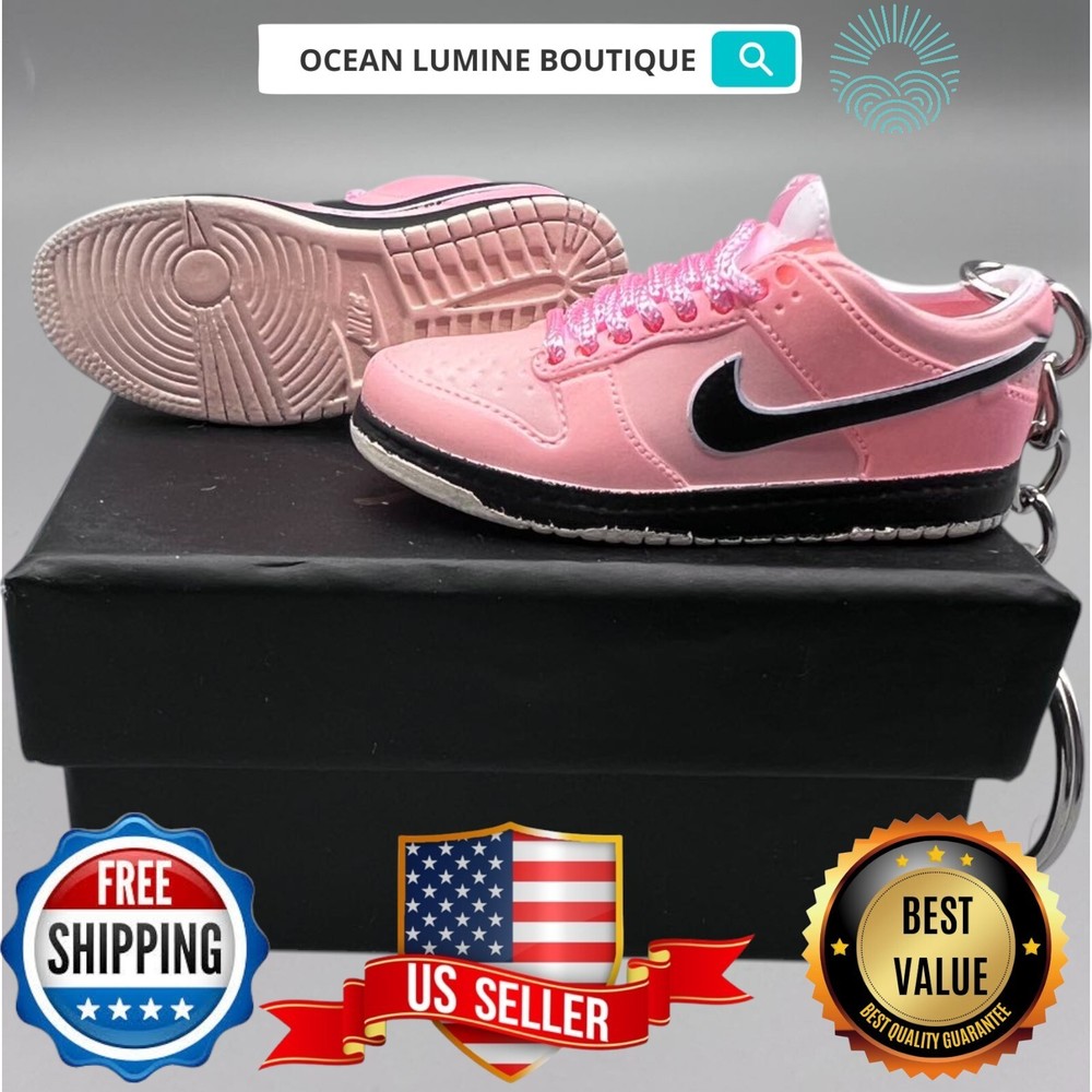 SB DUNK 3D Mini Sneaker Keychain, Jordan Sneaker Collectible, Box Options