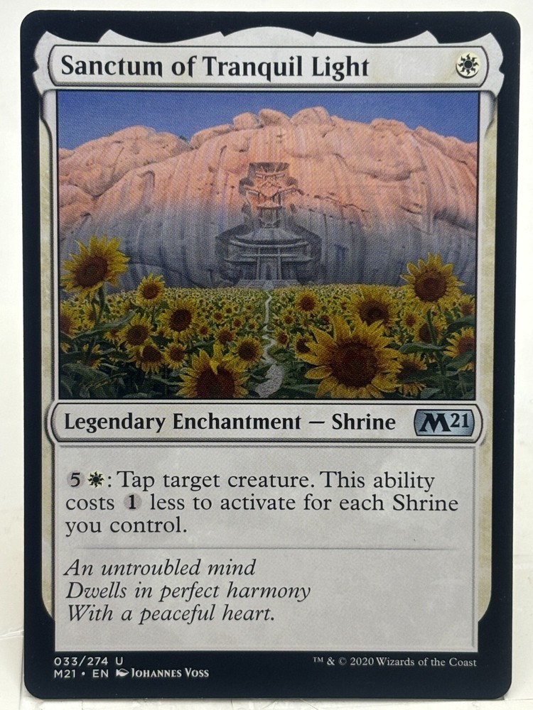 Sanctum Of Tranquil Light NM* Core Set 2021 M21 ENGLISH 033/274 mtg -UnltdCards