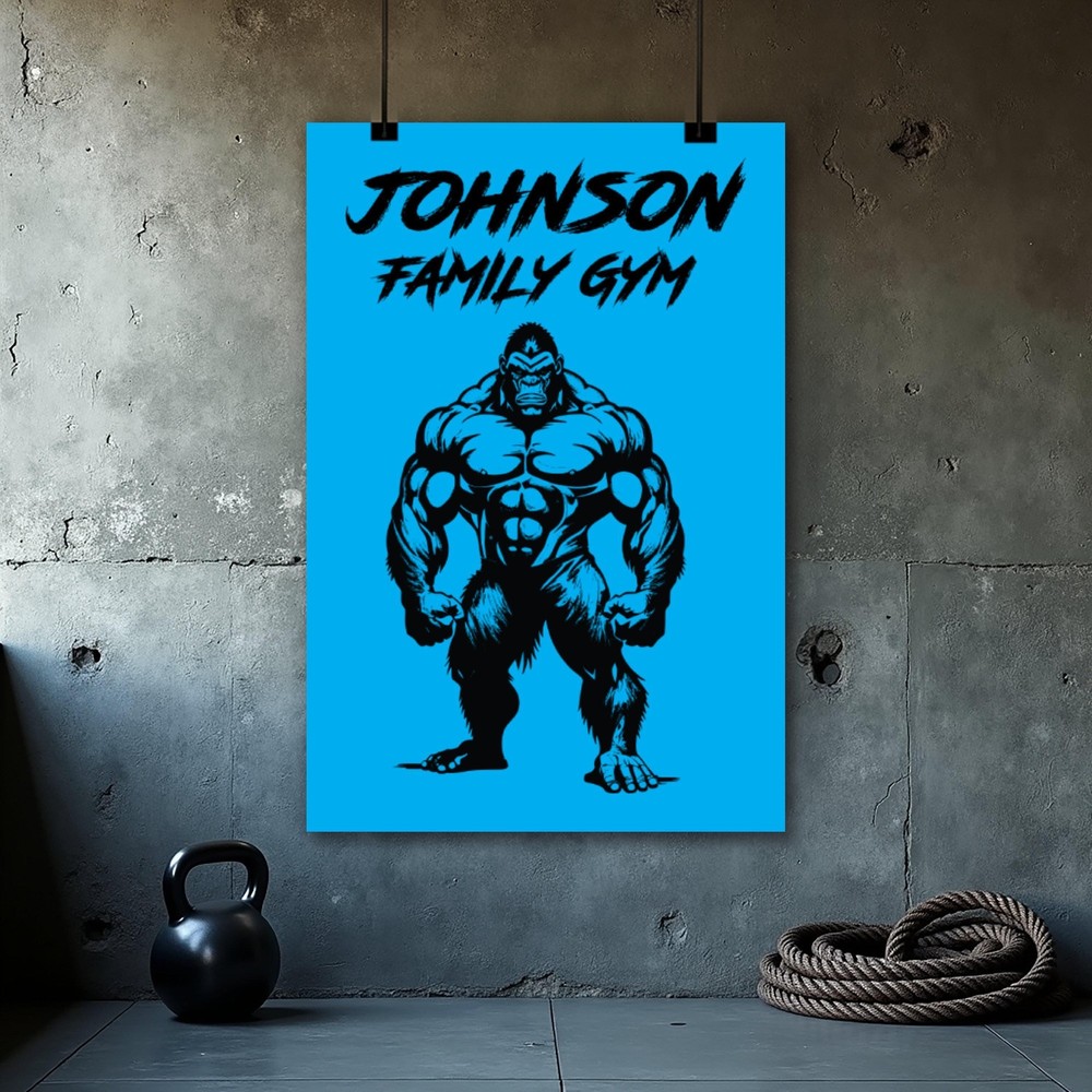 Custom Motivational Poster - Personalized Weightlifting Wall Art