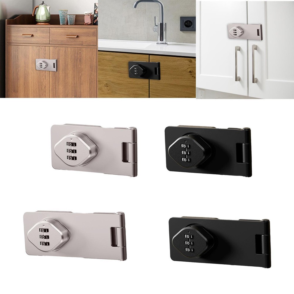Mechanical Password Lock Sliding Buckle Rotary Mechanical Combination Door Lock-image