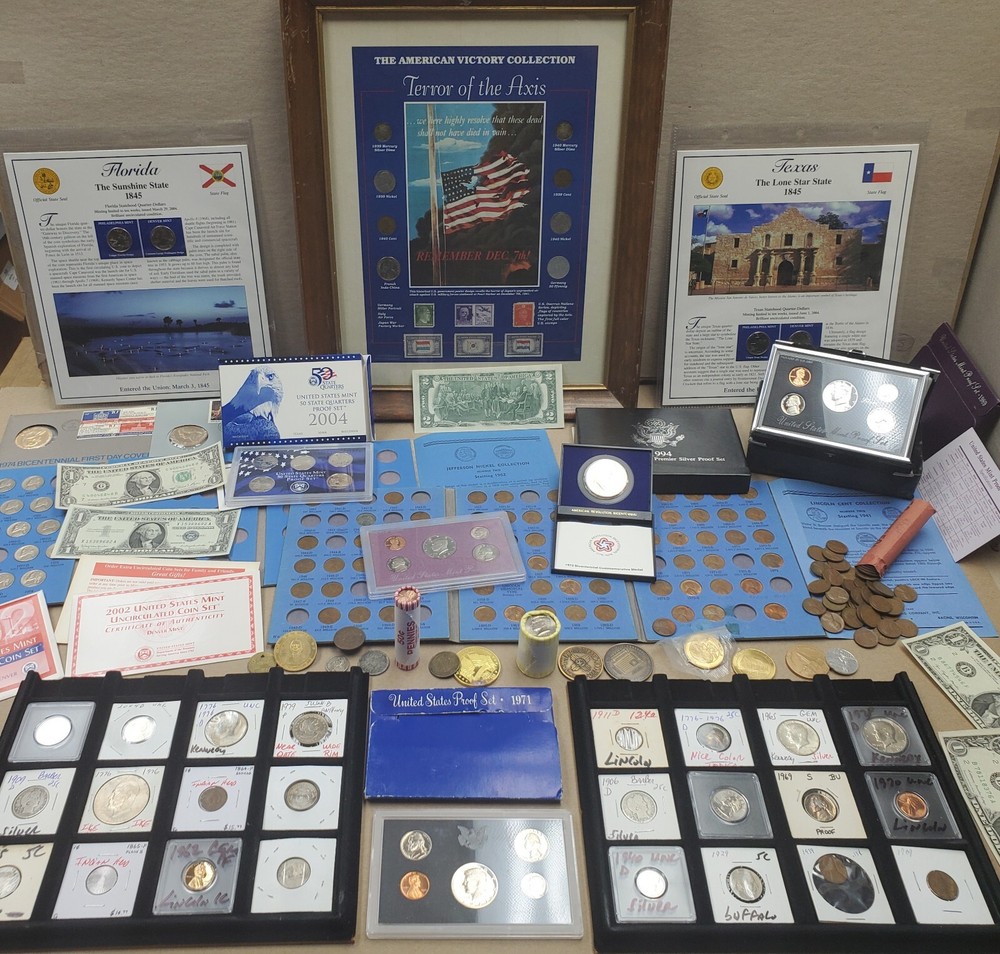 HUGE Coin Collection ESTATE SALE LIQUIDATION, Proof Sets, Currency, Silver Coins