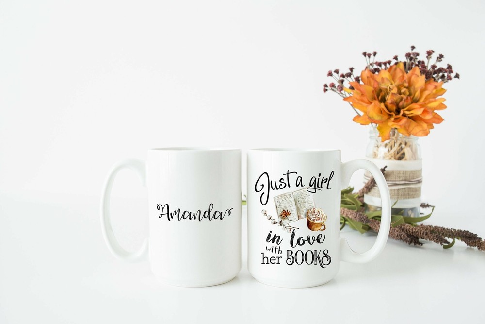 Bookworm Gift Book Lover Gift Large Literary Mug Librarian Present Christmas