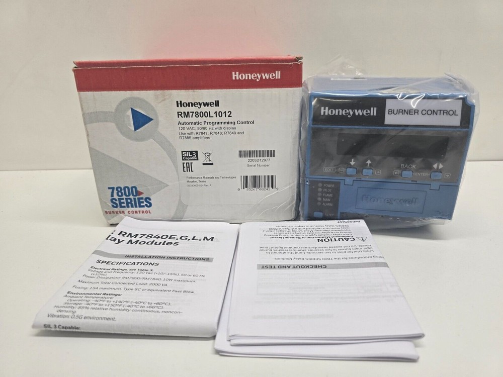 New Sealed HONEYWELL 7800 SERIES BURNER CONTROL RM7800L1012 Fast Shipping