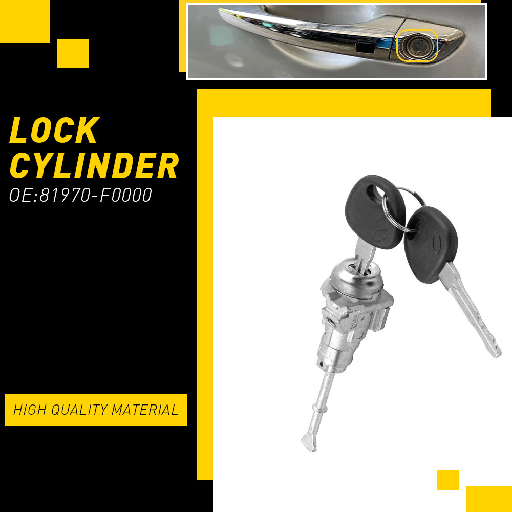 2017-2020 Hyundai Elantra Front Left Door Lock Cylinder with 2 Keys