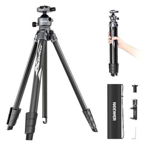 NEEWER Aluminum Travel Tripod for Camera with Ball Head