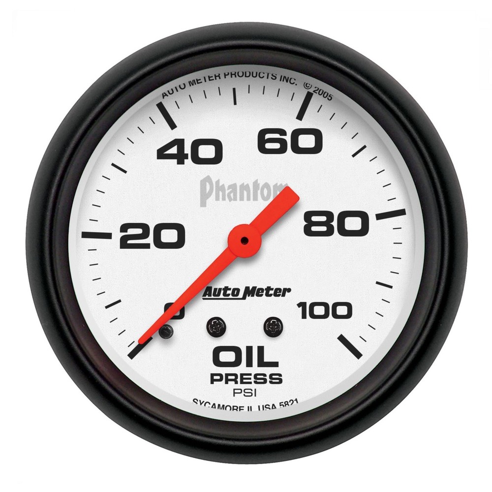 AutoMeter 5821 0-100 PSI Oil Pressure Gauge for Vehicles  