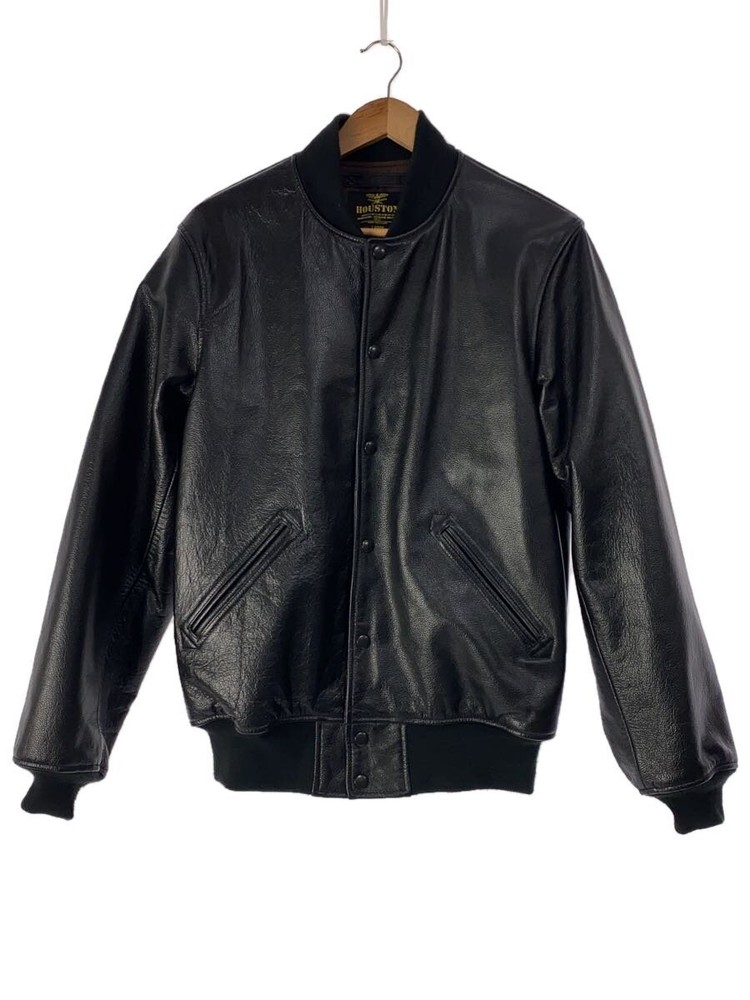 Houston Leather Blouson Jacket in Gray Size M Style 2296