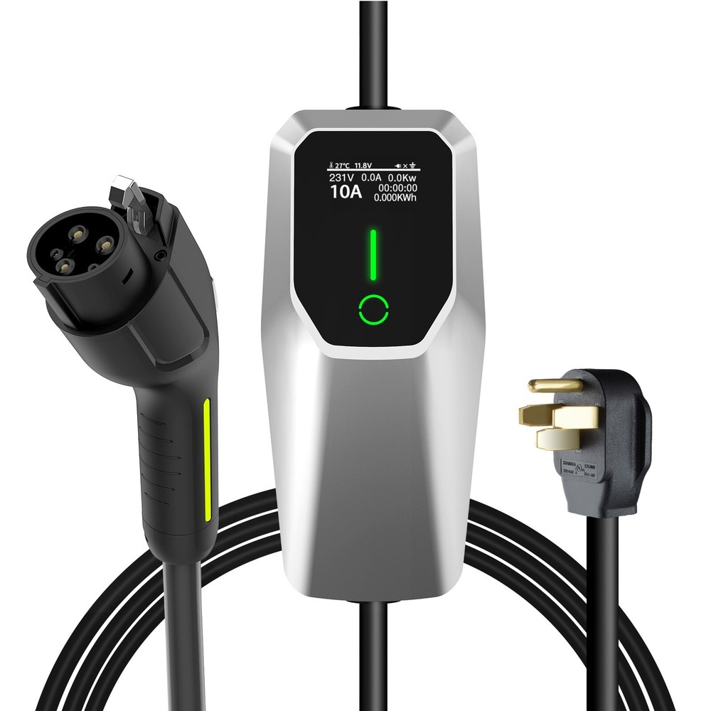 Portable Charger 240V 32A with 26ft Charging Cable NEMA 14-50 5-15 for SAE-J1772