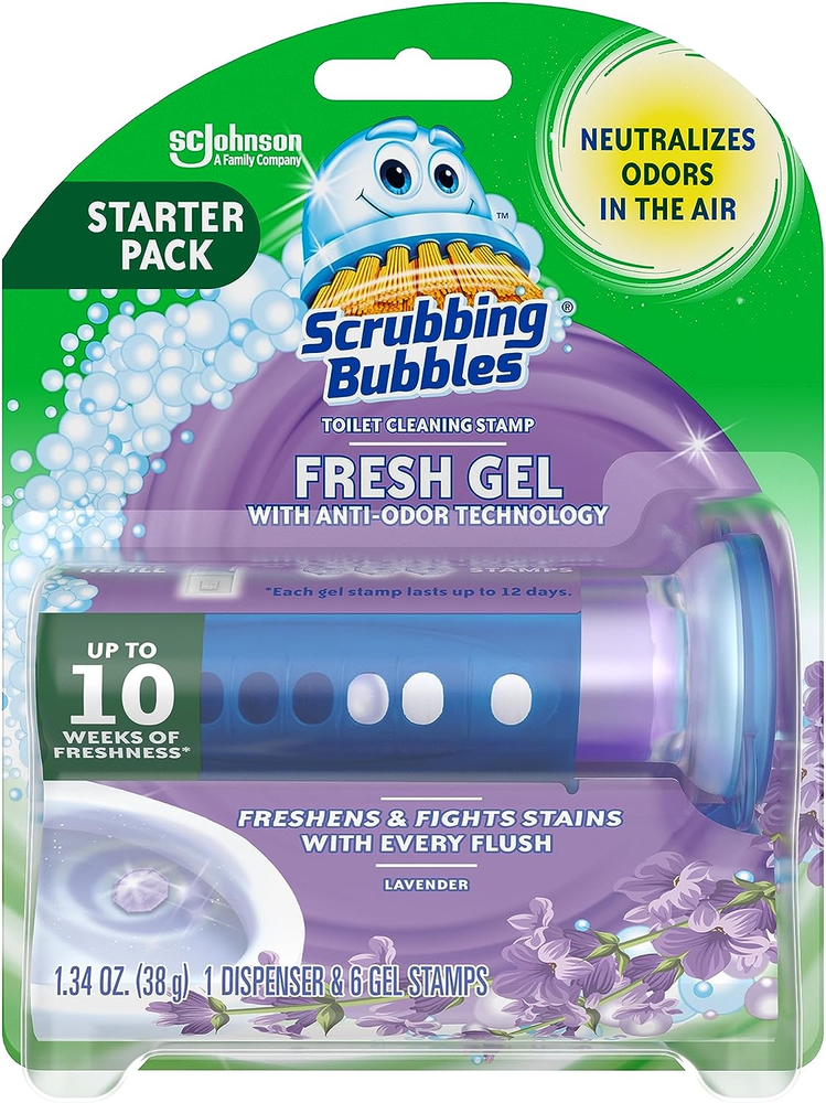 Fresh Gel Toilet Bowl Cleaning Stamps, Helps Keep Toilet Clean and Helps Prevent