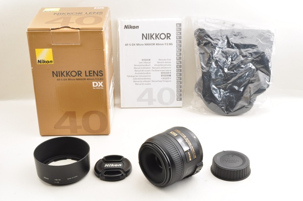 Nikon AF-S 40mm f/2.8 G DX Micro Nikkor Macro Lens w/Box Mint From Japan #2165
