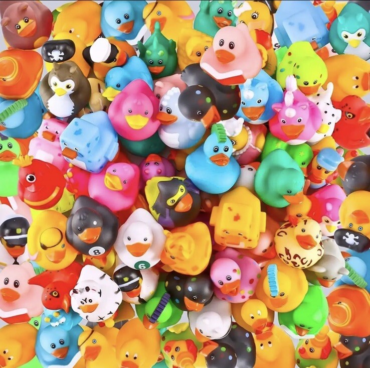Rubber Ducks in Bulk, Assortment Duckies for Jeep Ducking Floater Duck Bath Toys
