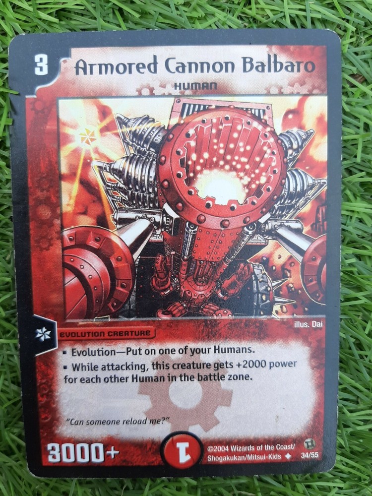 Duel Masters Trading Card Game Armored Cannon Balbaro (34/55) Evolution Creature