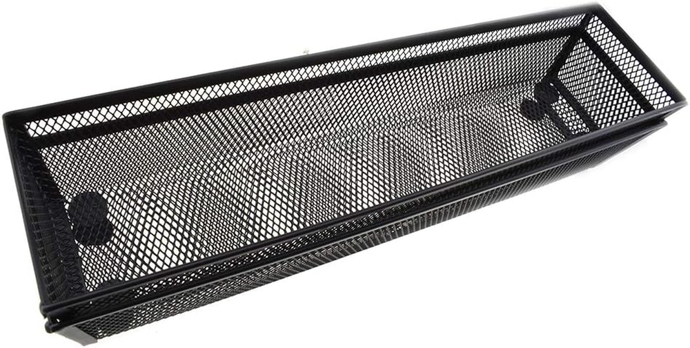 Stackable Mesh Tray Cup 12 X 3 X 2 Inches Sturdy Container for Desk Drawer Organ
