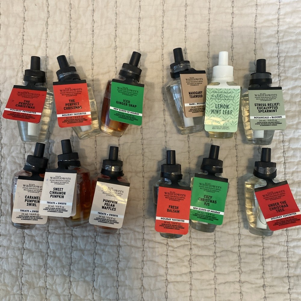 Bath & Body Works Holiday Wallflowers Refill Bulbs 12 Christmas Fall Everyday