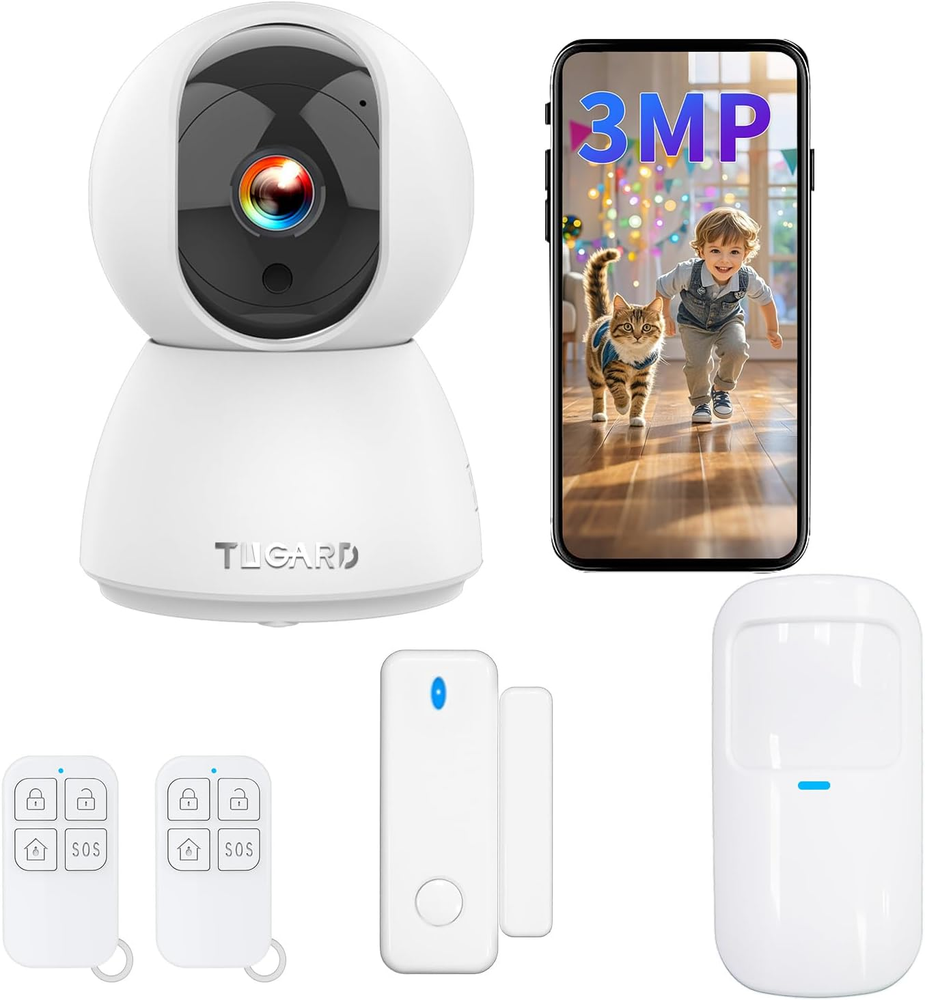 Gateway IOT Home Security Alarm System Featuring HD Camera, Door/Window Sensors, and Remote Control for Enhanced Protection and Convenience-image