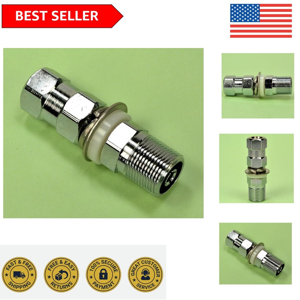 Universal CB Radio Antenna Mount - Silver SO-239 Heavy-Duty Stud for 1/2