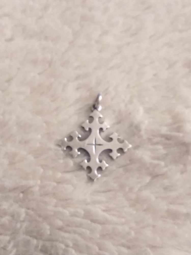 RARE HTF Retired James Avery Sterling Peace With God Cross Pendant