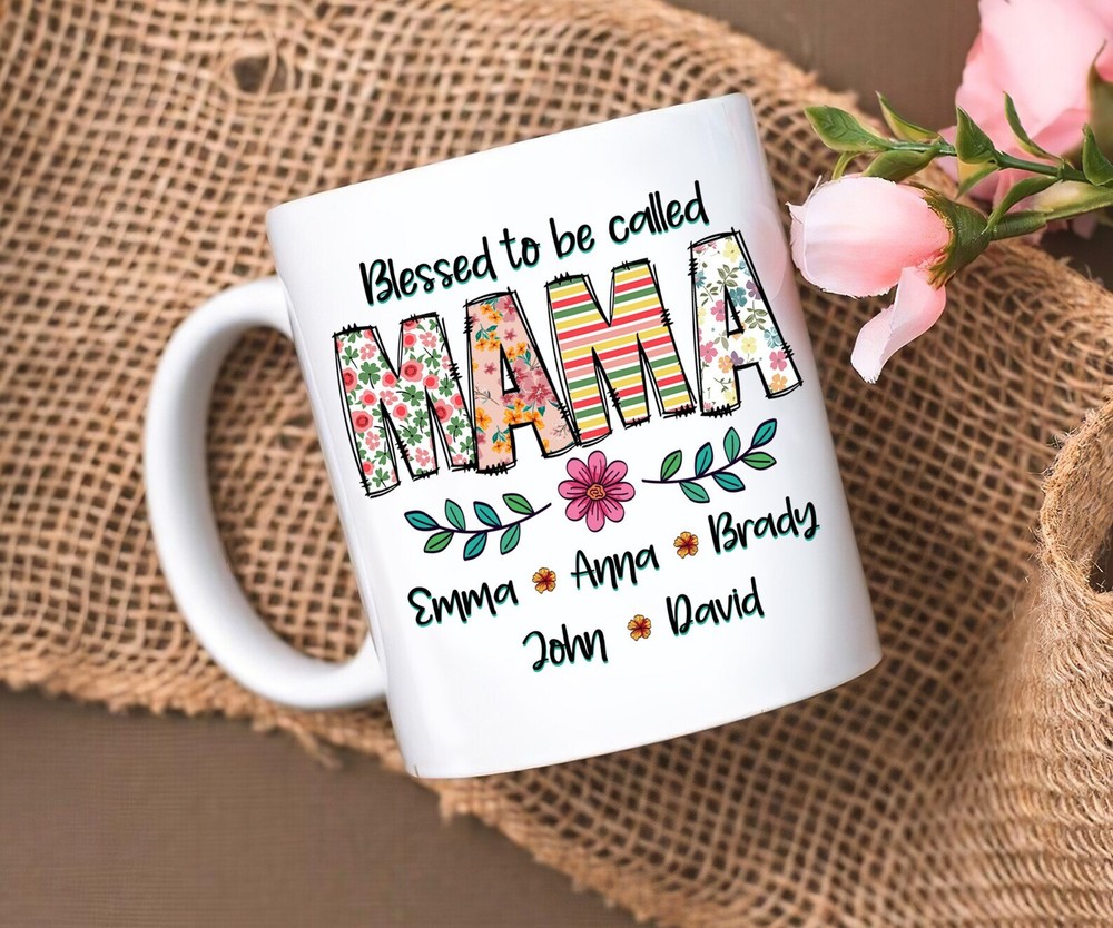 Personalized Blessed To Be Called Mama Mug Mug Mother's Day Mug Pregnant Mom Mug