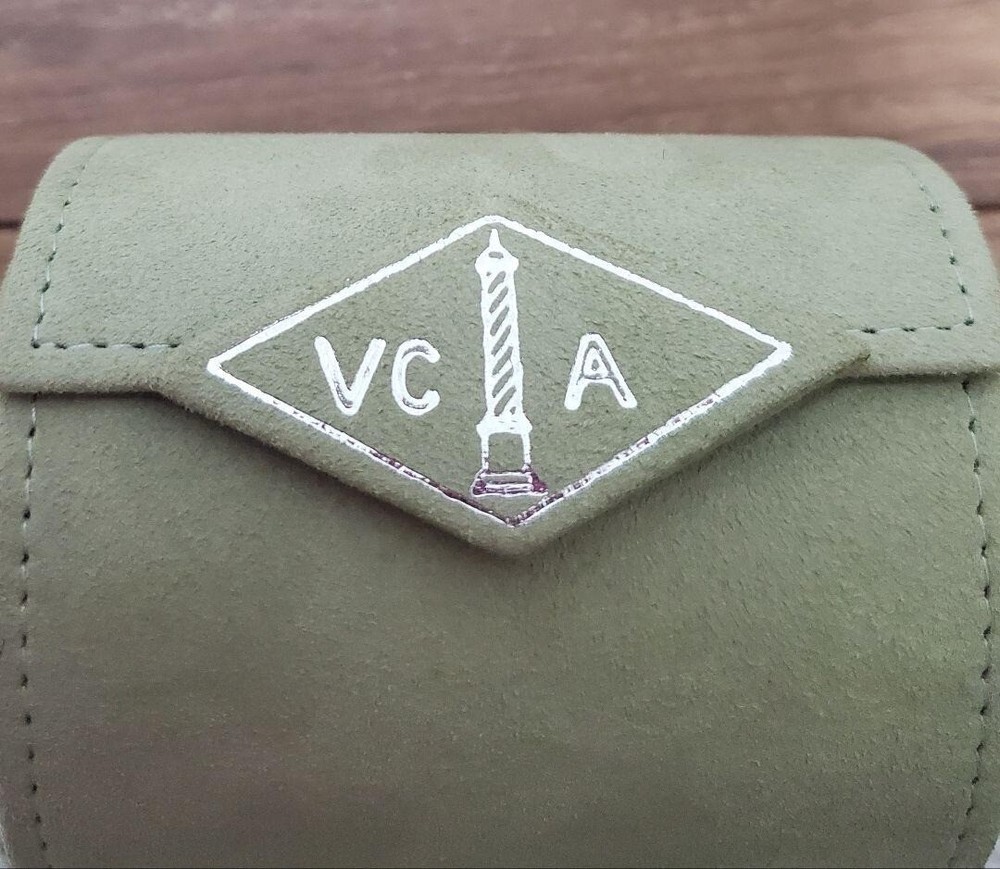 Van Cleef & Arpels Suede Travel Bracelet Watch Box Case Pouch Empty #4